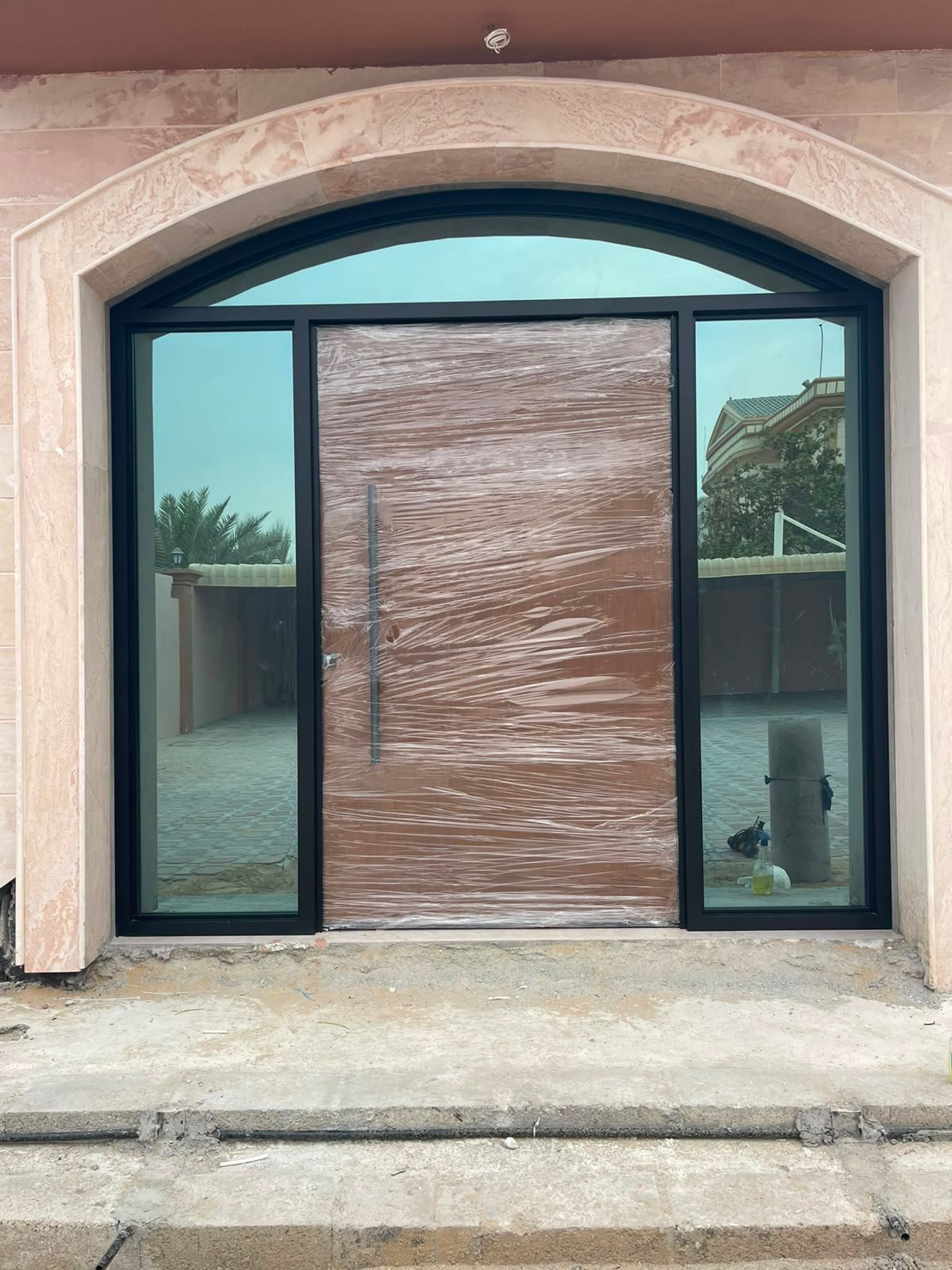 Glass partition office
